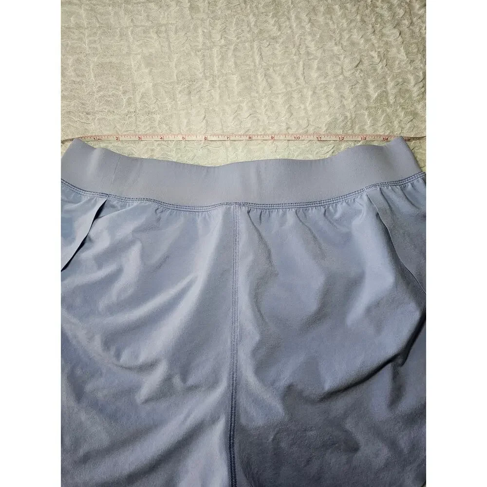 CRZ Yoga Feathery-Fit Soft Mid Rise Lined Shorts 4'' × 1 Periwinkle Purple Sz L